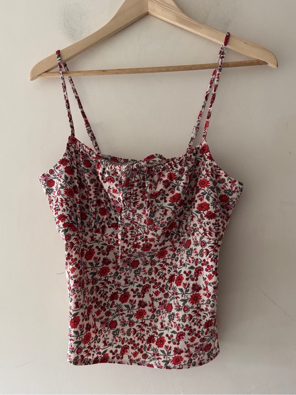Abercrombie & Fitch Floral Tie-Front Top